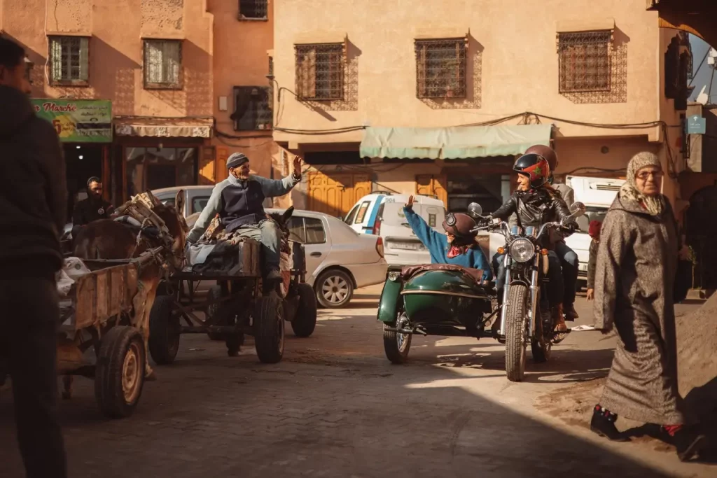 visiter la Médina en sidecar, activité Marrakech