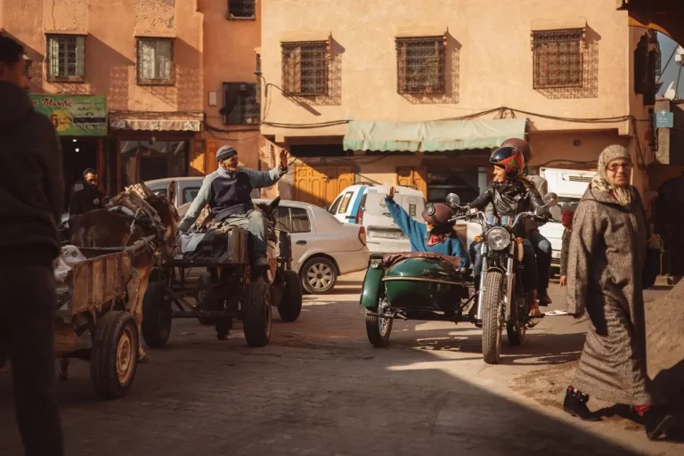 visiter la Médina en sidecar, activité Marrakech